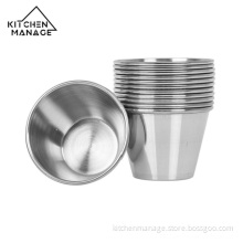Metal Material Metal Sauce Cup Stainless Steel
